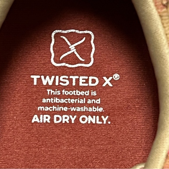 Twisted X printed Cork loafers, lace up, lightweight, size 7.5 - Picture 4 of 10